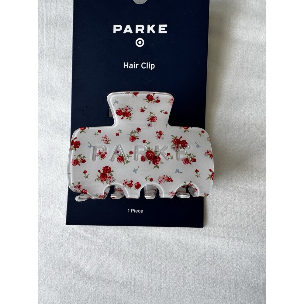 Parke x Target Collab Cream Floral Claw Hair Clip NWT Claw Clip - Picture 3 of 3